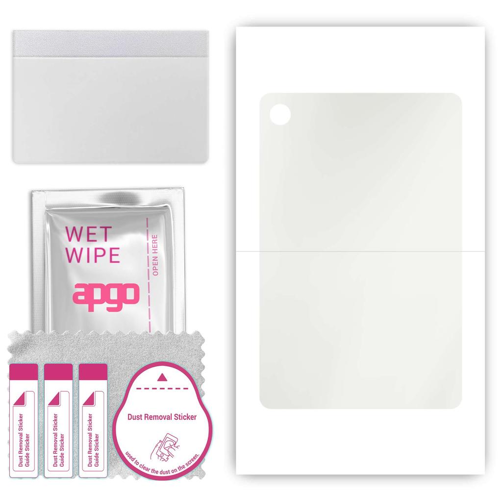 apgo MATTE Schutzfolie für die Rückseite kompatibel mit TCL Tab 10 5G, Wrap-Folie, Hydrogelfolie, Flexibel, Weiches TPU mit Positionierungsschicht eas