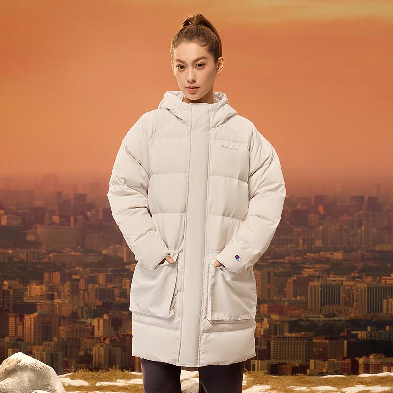 Champion Unisex Long Hooded Down Jacket