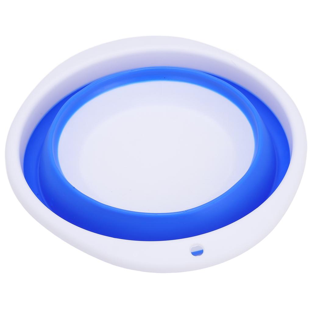 Folding Basin Portable Multifunctional Plastic Rubber Vegetable Washing Bucket for Travel30x26x10cm