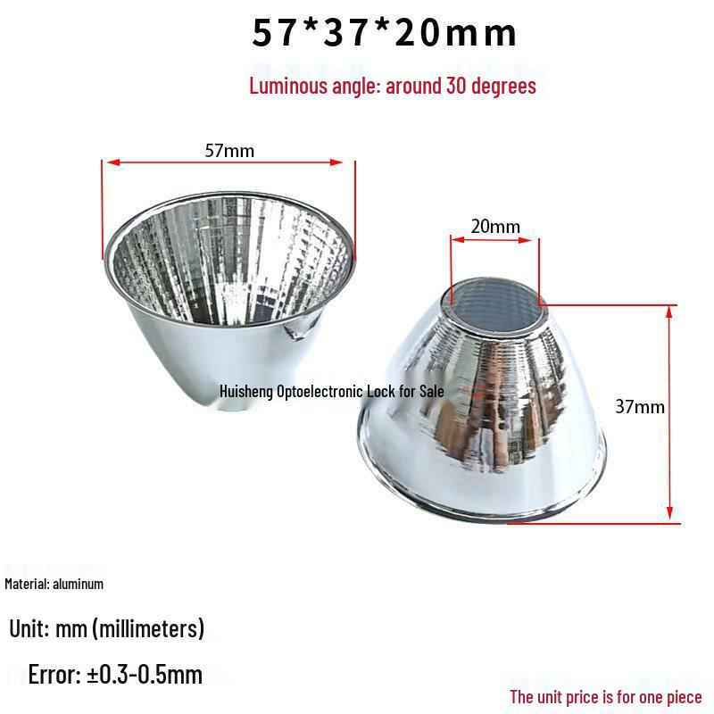 COB LED Reflective Aluminum Cup - Sizes 20-165mm