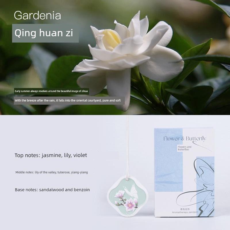 

Osmanthus Car Aromatherapy Fragrant Stone Car Air Conditioning Air Outlet Perfume Car Interior Decoration Girl Fragrance Interior Decoration Qinghuan Gardenia
