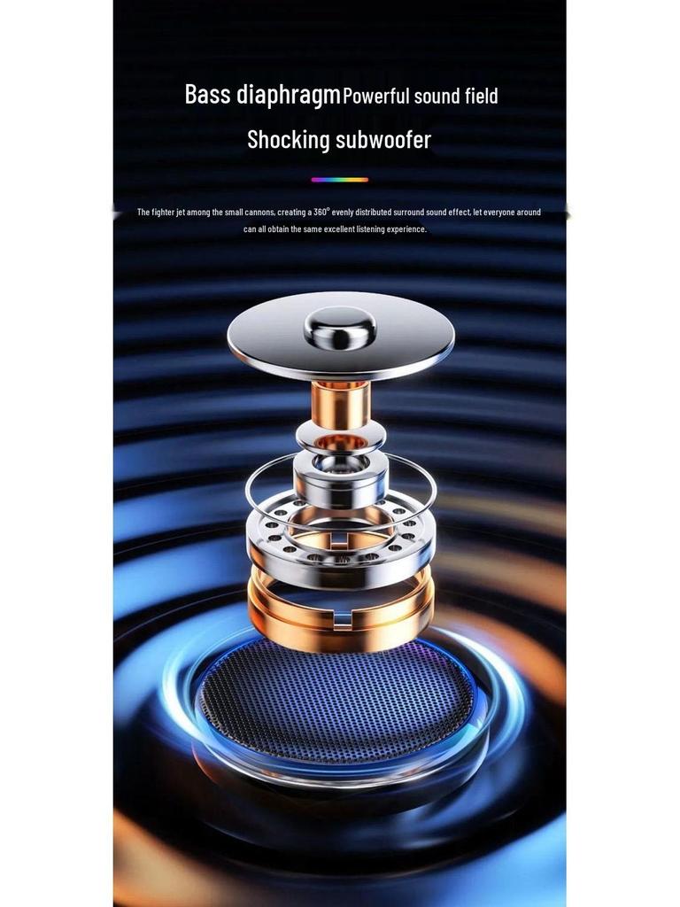 Portable Bluetooth Speaker - High-Quality HIFI Stereo Sound, Mini, Wireless, Internet Favorite, Ideal for Students (Model XCM4)