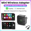 2 In 1 Wireless Android Auto Adapter Dongle Smart Mini Box Plug And Play Universal For VW Toyota Nissan Honda Ford Benz