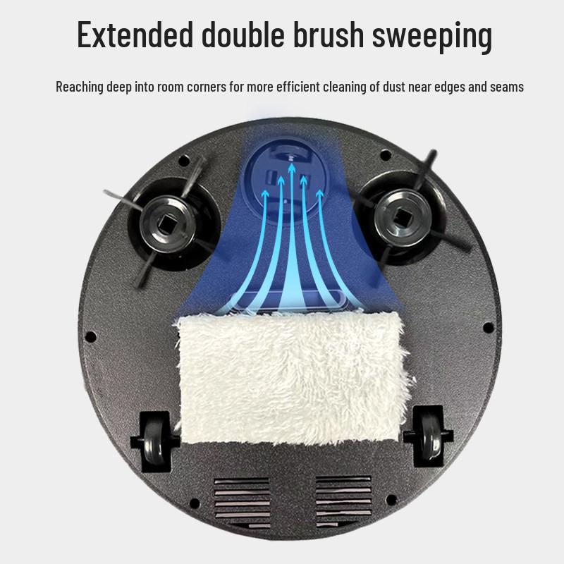 German-Designed Smart Robotic Vacuum Cleaner with High Suction Power for Sweeping, Mopping, and Wiping Floors