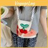 Plush Cartoon Shoe Shaped Shoulder Bag For Girls With Zipper Closure And Inner Pouch