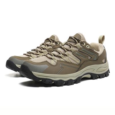 High Quality Leather Hiking Shoes Durable Outdoor Sport Men Trekking Leather Shoes Lace-Up Climbing Hunting Sneakers