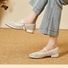 Breathable Hollow Mary Jane Women's Shoes 2025 Summer New Versatile Summer Mother Mesh Shoes Sandals Mesh Shoes Women