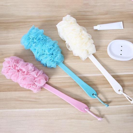 Bath Brush Ergonomic Soft PP Portable Shower Back Scrubber for Daily Use