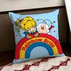 Cute RRainbow BBrite Cushion Cover Reversible Soft Durable Pillow Cover Home  Car MultiScene Use for Daily Comfort