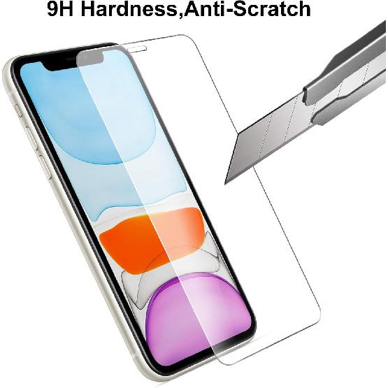 Beeyoka [3 Pack] Screen Protector for iPhone 11, iPhone 11 Camera Protector, iPhone 11 Front and Back Screen Protector Tempered Glass [Anti-Scratch]