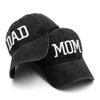 Embroidered Parent's Day Caps for Mom  Dad Adjustable Baseball Hats for Couples