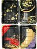 Sushi Box Set: No. 0 Disposable Plastic High Lid Tray for Japanese Takeaway - Available in 2, 3, or 4-piece Gunkan, 50 Sets