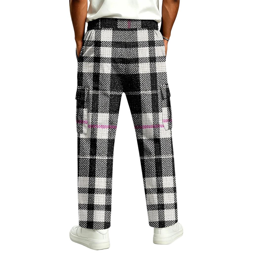 Men's Casual Straight Leg Drawstring Sweatpants for Everyday Wear and Commuting
