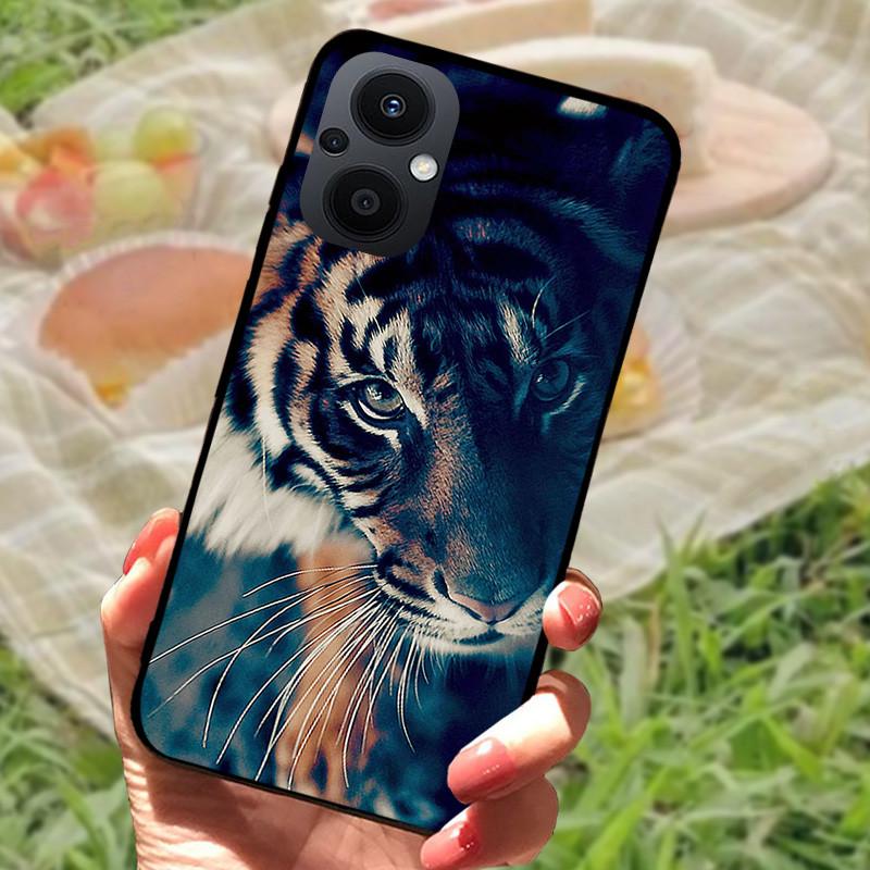 Case For OPPO Reno 7 8 Lite 5G Covers Soft Silicon Lion Wolf TPU Phone Cover for Oppo Reno7 Z 5G Reno 7Z 7Lite Cases Cool Marble