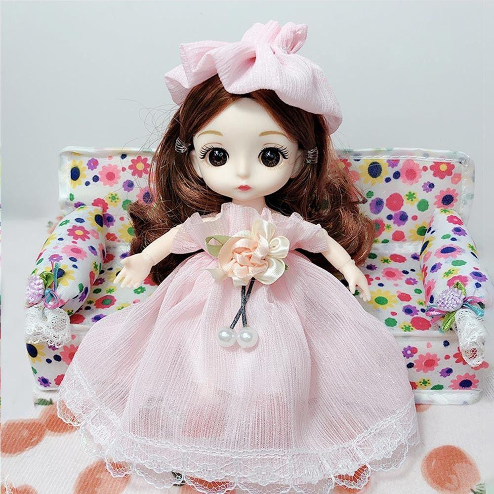 Casual Wear High-end Dress Up 20 Styles 1/12 Doll Dress Rompers T-shirt Hat for 16~17cm Doll