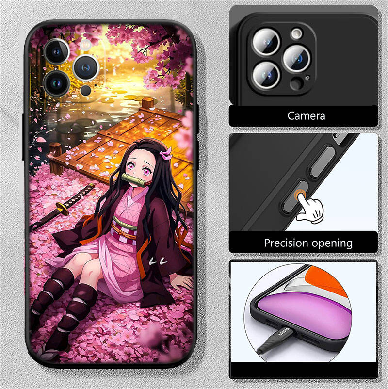 MH10 Anime Demon Slayer Phone Shell Case for iPhone 7 8 11 12 13 14 15 16 17 16E XS Pro Max XR X SE Air