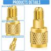 2Pcs R32 R454B Refrigerant Brass Adapter, 1/4 Inch Female To 1/4 Inch Male Reverse Thread Fitting Compatible with R-454B/R-32 Tanks Split Systems |