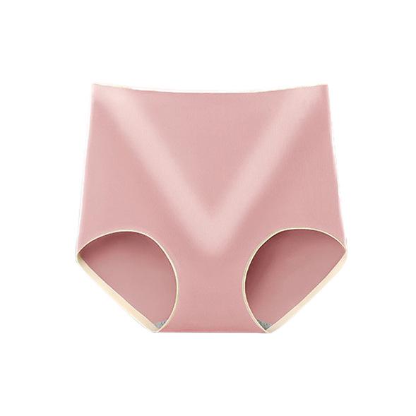 

«Женские бесшовные трусы из чистого хлопка с высокой талией и графеном — подтяжка бедер и простой модный дизайн» XL (120-140 pounds)