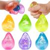 Kids  Childrens Water Drop Maltose Stress Relieving Ball Pinching Toy Soft Transparent Silicone Stress Relief Squeeze Adult Toy Ball