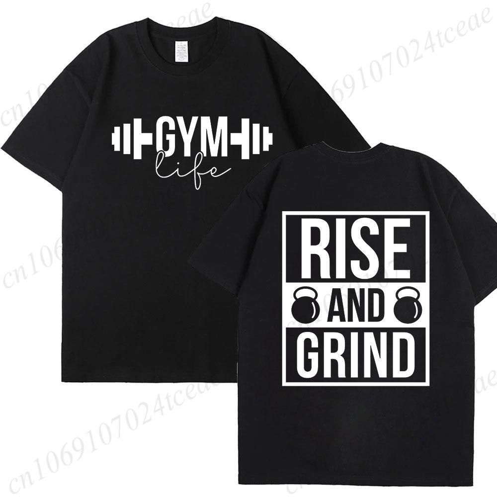 Funny Gym Life T-Shirts for Women Workout Summer Short Sleeve Tees Motivational Positive Tees Cute Exercise Fitness Tops
