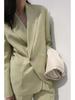 Classic Slim H-Shape Avocado Green Blazer