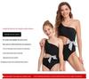 2024 Women's Cut-Out One-Shoulder Parent-Child Swimsuit