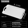Zhaoran Large Rectangular Plastic Wood Grain Serving Tray