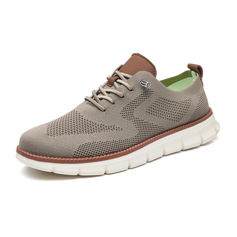 Source British style summer breathable sports shoes fly-woven mesh large size running shoes