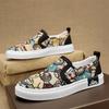 Men Espadrilles Luxury Loafers Man Platform Canvas Shoes Fashion Bear Print Casual Men Shoes Design Summer Classic Slip-on Shoes