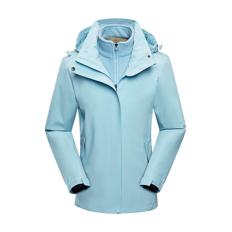Men's Japanese Style 3-in-1 Detachable Windproof Waterproof Autumn/Winter Mountaineering Jacket.