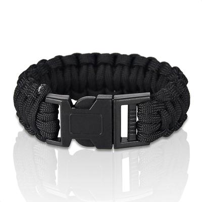 Paracord Bracelet Designed for Men Fashion 7 Strand 4mm Tactical Parachute Cord Survival Bracelets Emergency Designed for Outdoor Camping Hiking