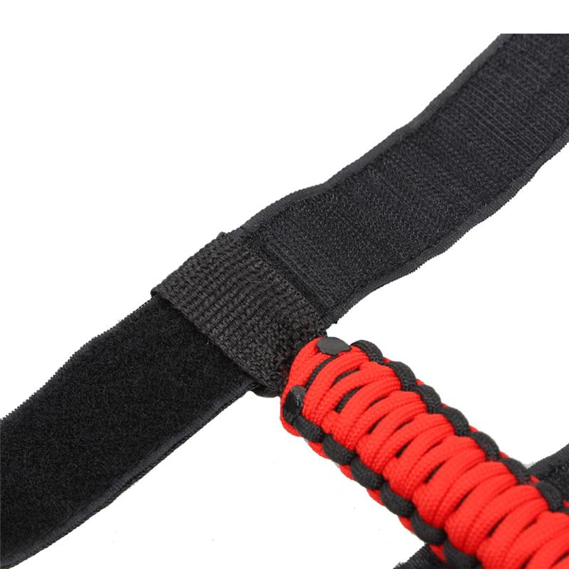 2Pcs Car Roof Handle Rope Grab Handles Grip Handle Fit For Jeep Wrangler CJ YJ TJ JK JL 1955-2020 For Jeep Gladiator JT