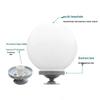 Gongyue Outdoor Spherical Post Lamp Shade