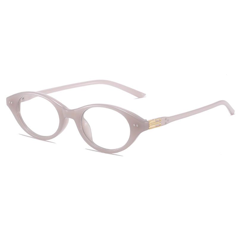 Women's Korean Style Cat Eye Small Round Blue Light Blocking Glasses Fake Myopia Eyeglasses