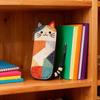 Cartoon Patchwork Pencil Case Cat Large Capacity Stationery Pouch Pen Bag Gift
