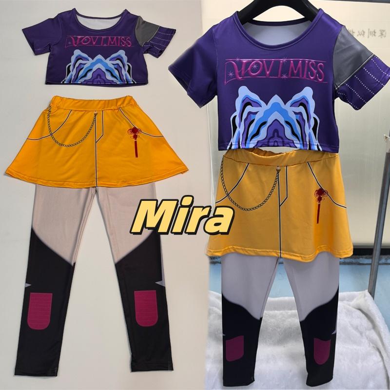 KPOP Vânătorii de Demoni Mira Rumi Zoey Costume Cosplay Halloween Scenă Model Imprimat 3D Haine Joc de Rol