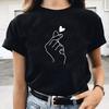 Than Heart Tshirt Harajuku Style Fashion Than Heart Love Simple Fashion Loose Tshirt Unisex Ins Tops Tee
