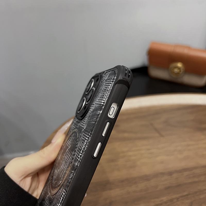 For Magsafe Magnetic Wireless Charging Retro Leather Shockproof Phone Case For iPhone 15 Pro Max 11 12 13 14 Pro Max Back Cover