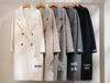 Luxurious Hand-Stitched Korean Cocoon Double-Faced 100% Wool Coat