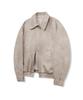 Ironyporno Whiteline 86-Iro334 Vintage Blouson Suede Jacket Ivory