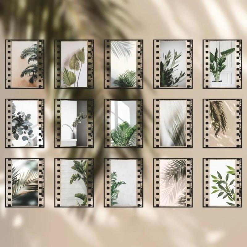 30 buc. PET INS Style Vintage Film Flori Scrapbooking Jurnal Etichete Decorative Autocolante Jurnal Papetarie Album Autocolante