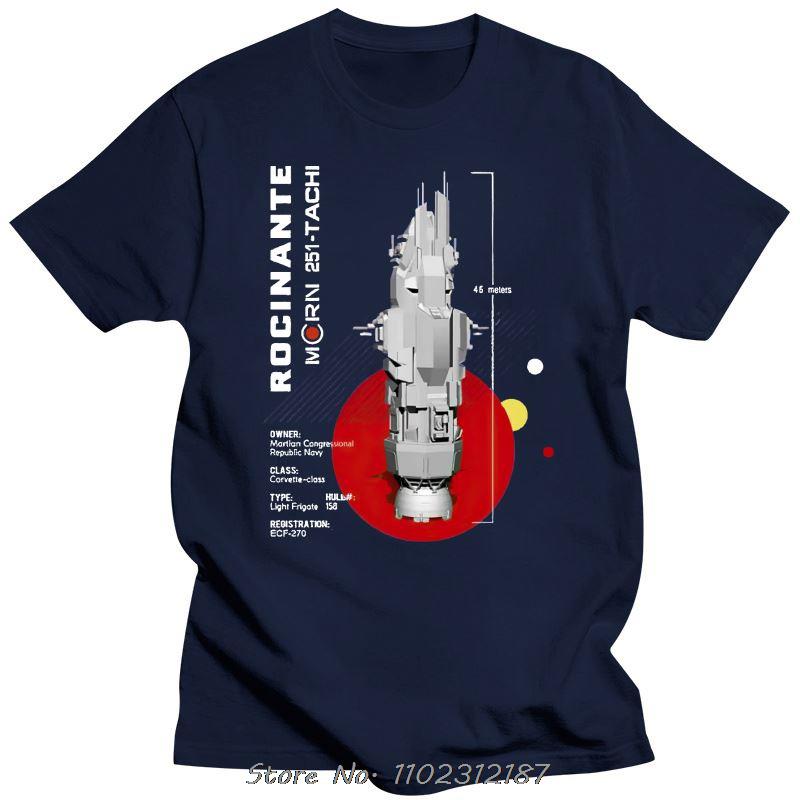 Tee The Expanse Rocinante Ship T Shirt Cotton Men O-neck T-shirt Hip Hop Tshirt Streetwear