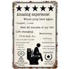 Five Star Novelty Metal Sign Bathroom Humor Vintage Plaque Man Cave Decor Gift