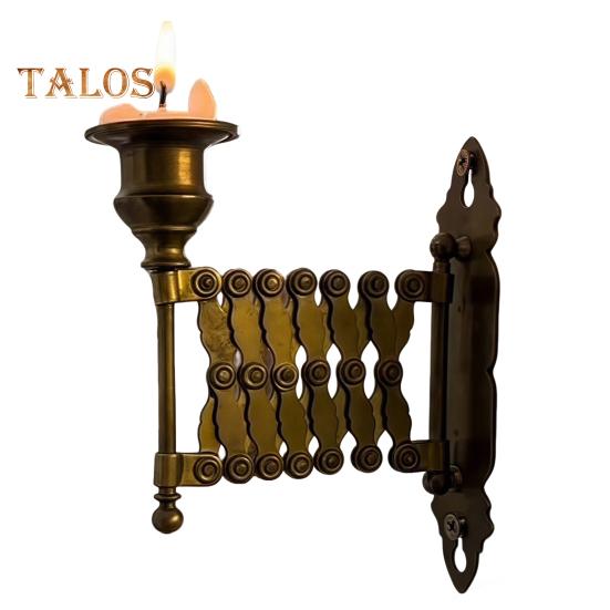 

Расширяющийся конусный подсвечник, винтажный настенный подсвечник для домашнего офиса, гостиной, прихожей, декоративный металлический подсвечник 1pc