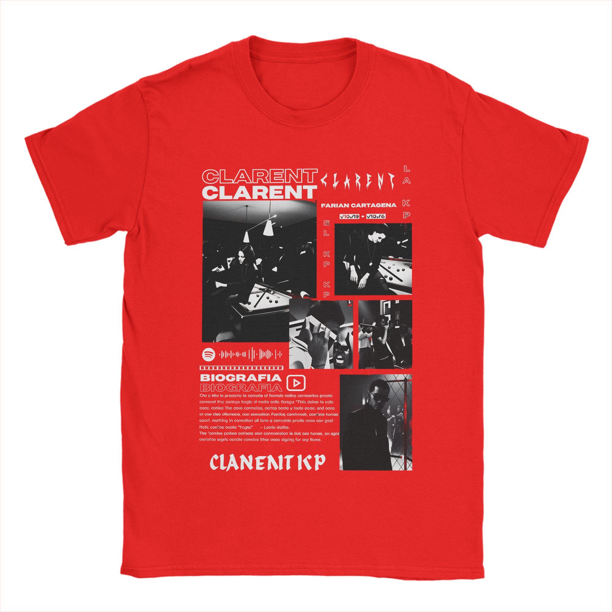 

Unisex Rapper CLARENT Album T Shirt 100 Cotton Tops Vintage Short Sleeve Round Neck Tees Printed TShirts S