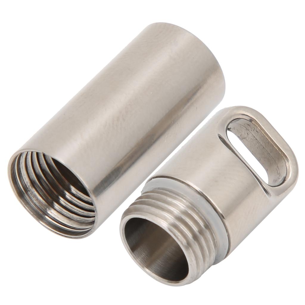 Wasserdichte Medikamentendose aus Titanlegierung Tragbare Taschen-Medikamentenboxen Behälter für OutdoorM