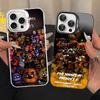 F-FNAF Five-nights-At-Freddys Phone Case For iPhone 17 16 15 14 13 12 11 Pro Max Plus Pro Colorful Shell