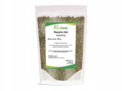 DeliFOOD Basil DRIED AROMATIC BASIL LEAF 500G NATURAL