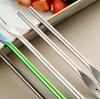 Stainless Steel Pickle Fork Household Fruit Fork Tableware Utensil Fruit Toothpick Kitchen Supplies