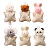 Stuffed Toys Soft Plush Bean Bag Toy Pendant Cute Hand Puppet Wrist Protector Backpack Car Keychain Gift for Children And Toddlers